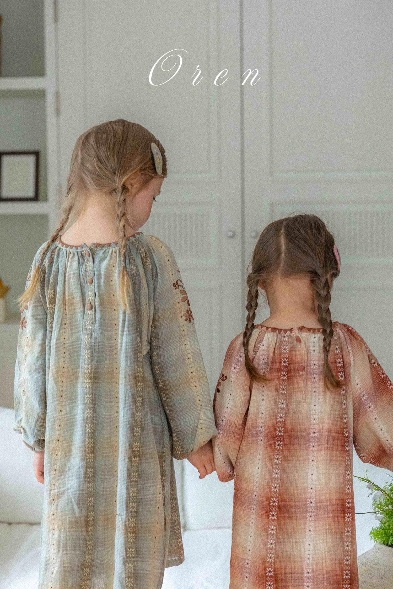 [OREN] (KIDS)Autumn Mellow Check Dress_2colors