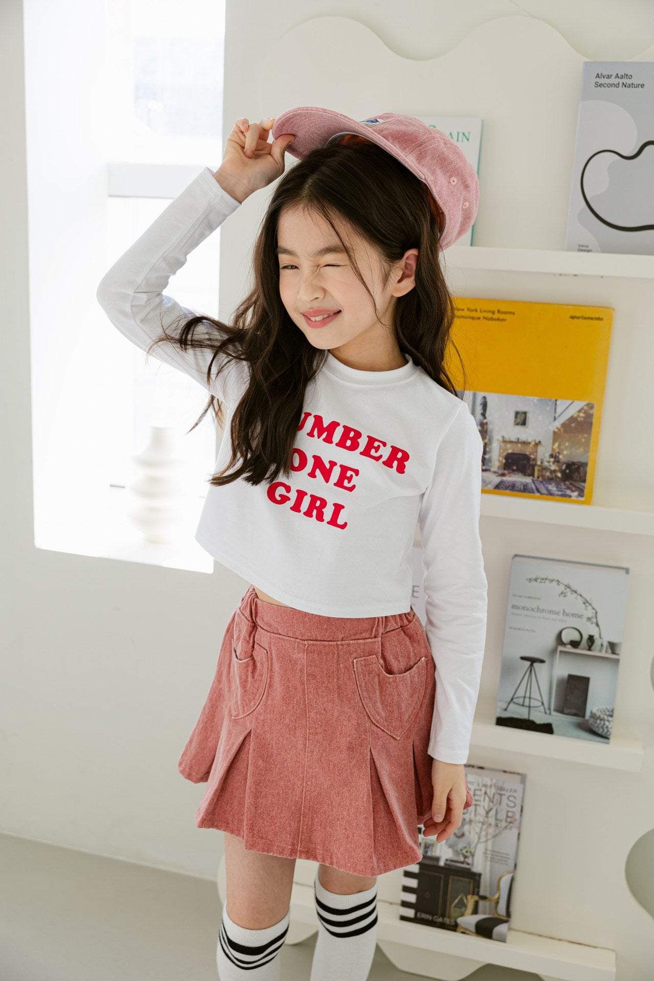 [DOREDORE] Number Girl Crop T-shirt_2colors