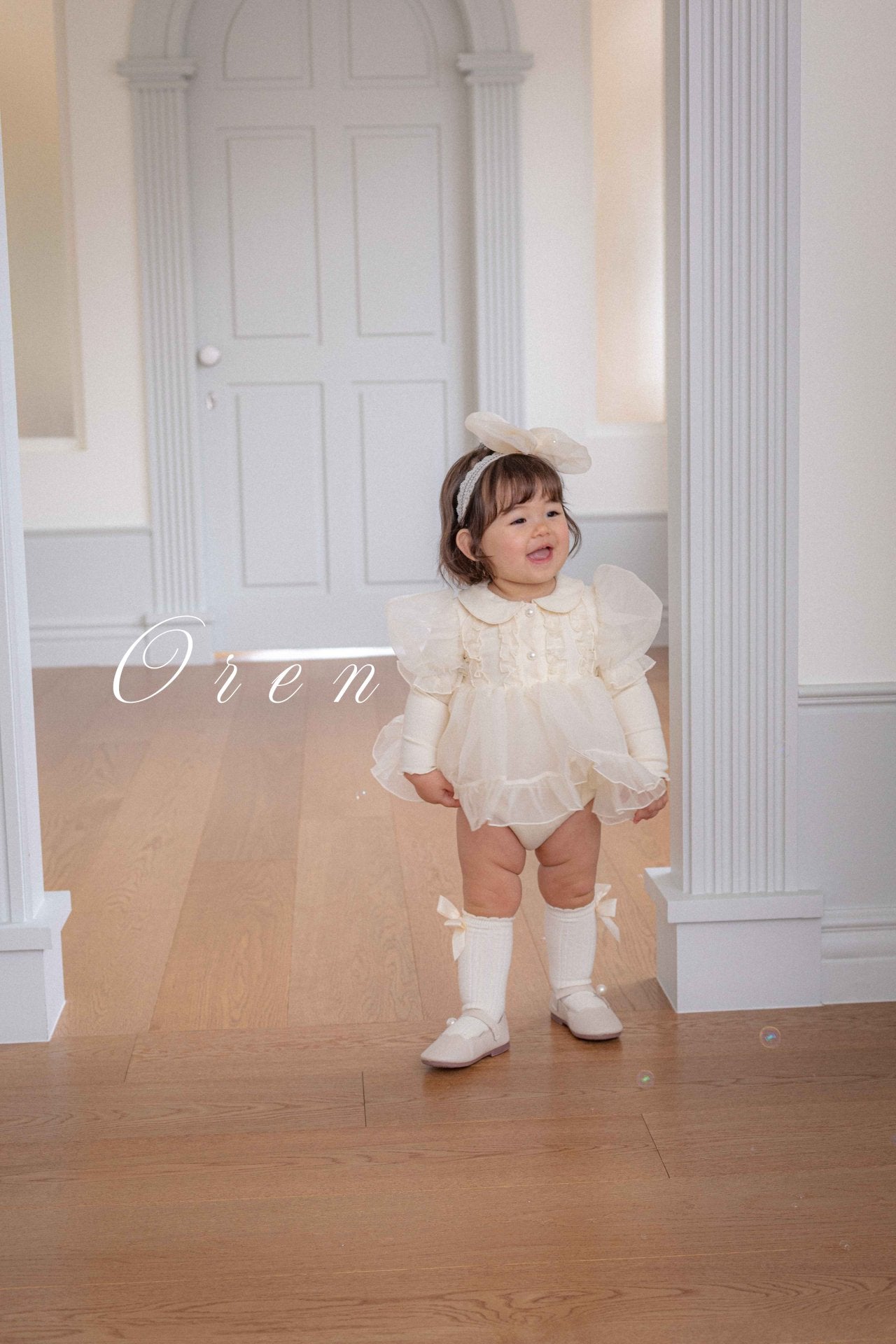 [OREN] (BEBE)Eloise Organza Romper_2colors
