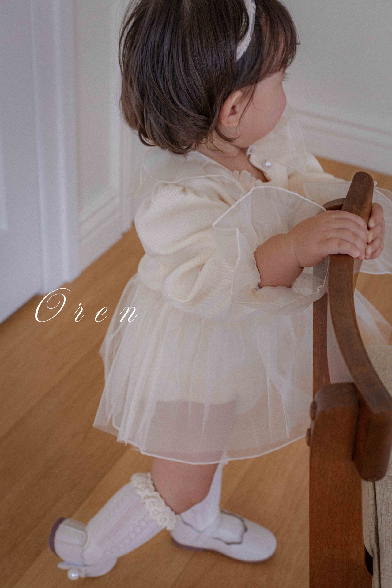[OREN] (BEBE)Charmant Cardigan & Romper 2-Piece Set_2colors