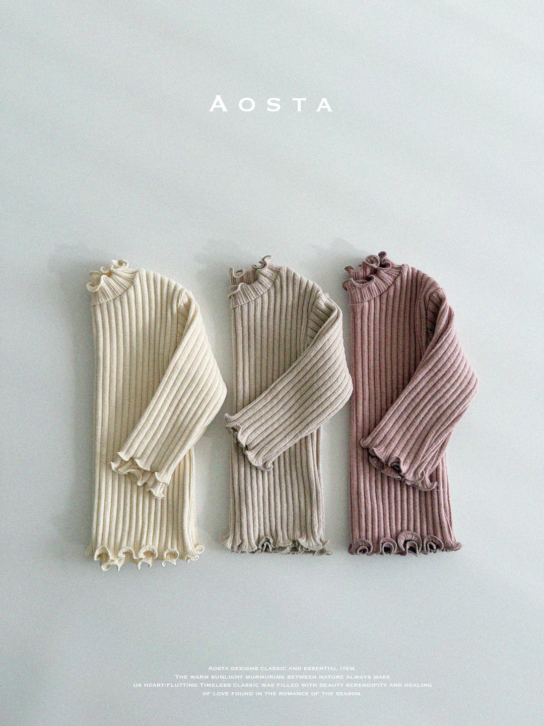 [AOSTA] Camellia_T-shirt_3colors