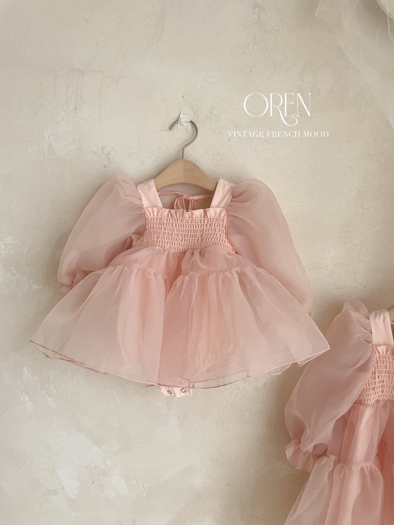 [OREN] Say Organza Suit(BEBE)_Pink