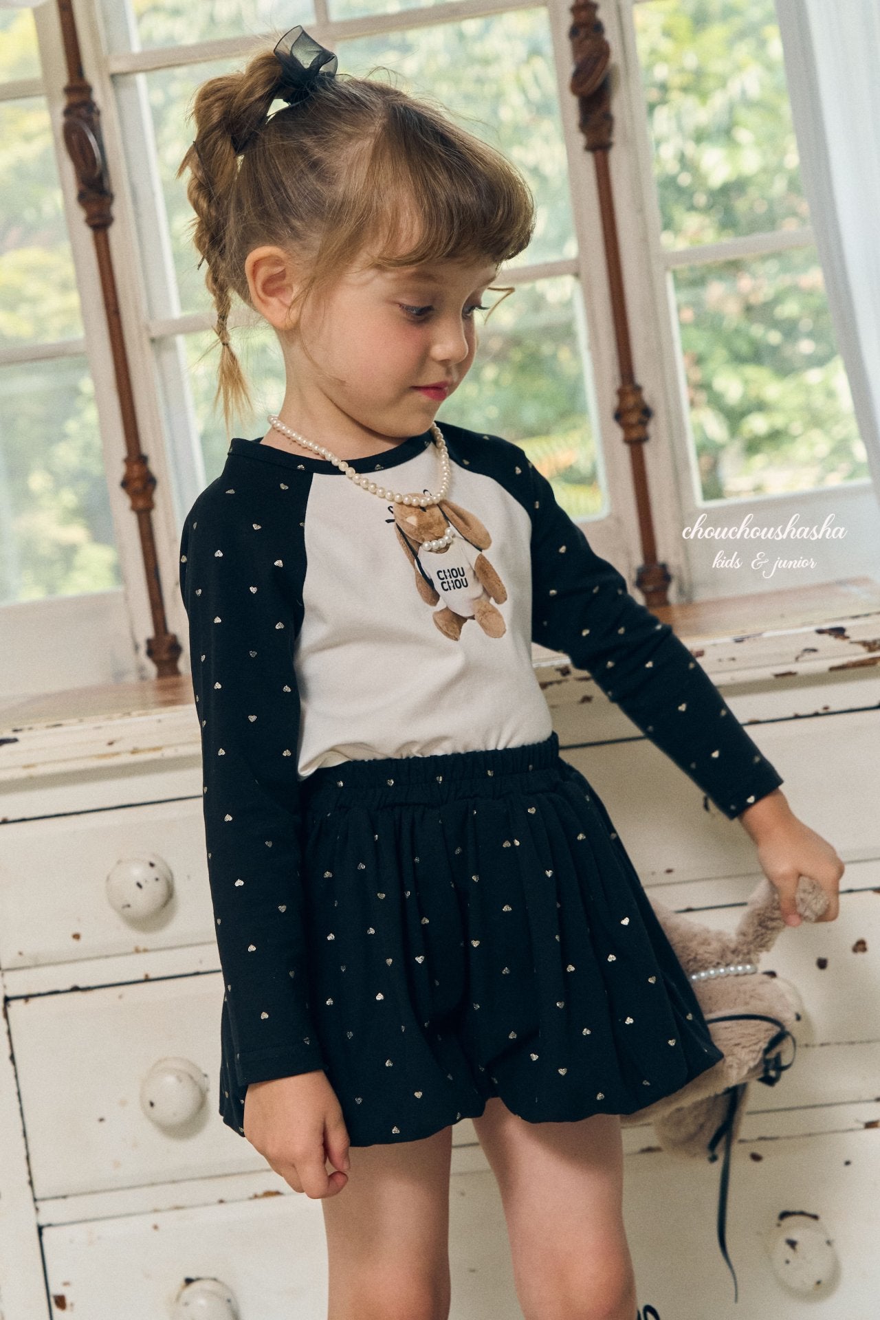 [CHOUCHOUSHASHA] Love Me Rabbit T-shirts_2colors