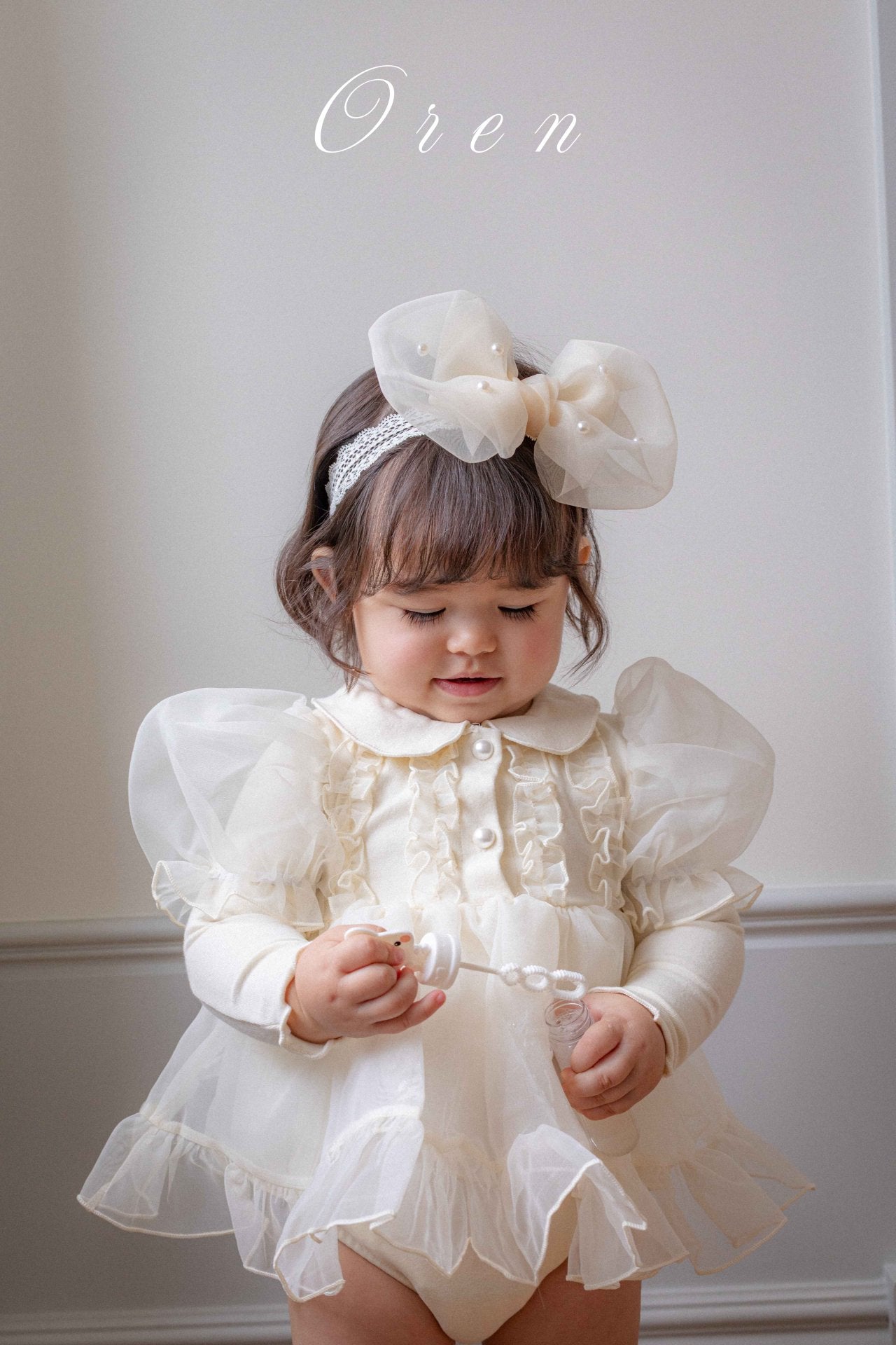 [OREN] (BEBE)Eloise Organza Romper_2colors