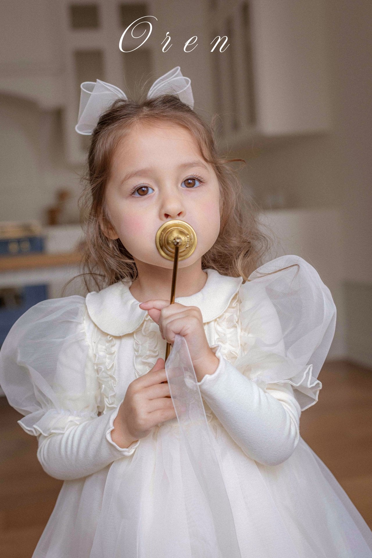 [OREN] (KIDS)Eloise Organza Dress_2colors