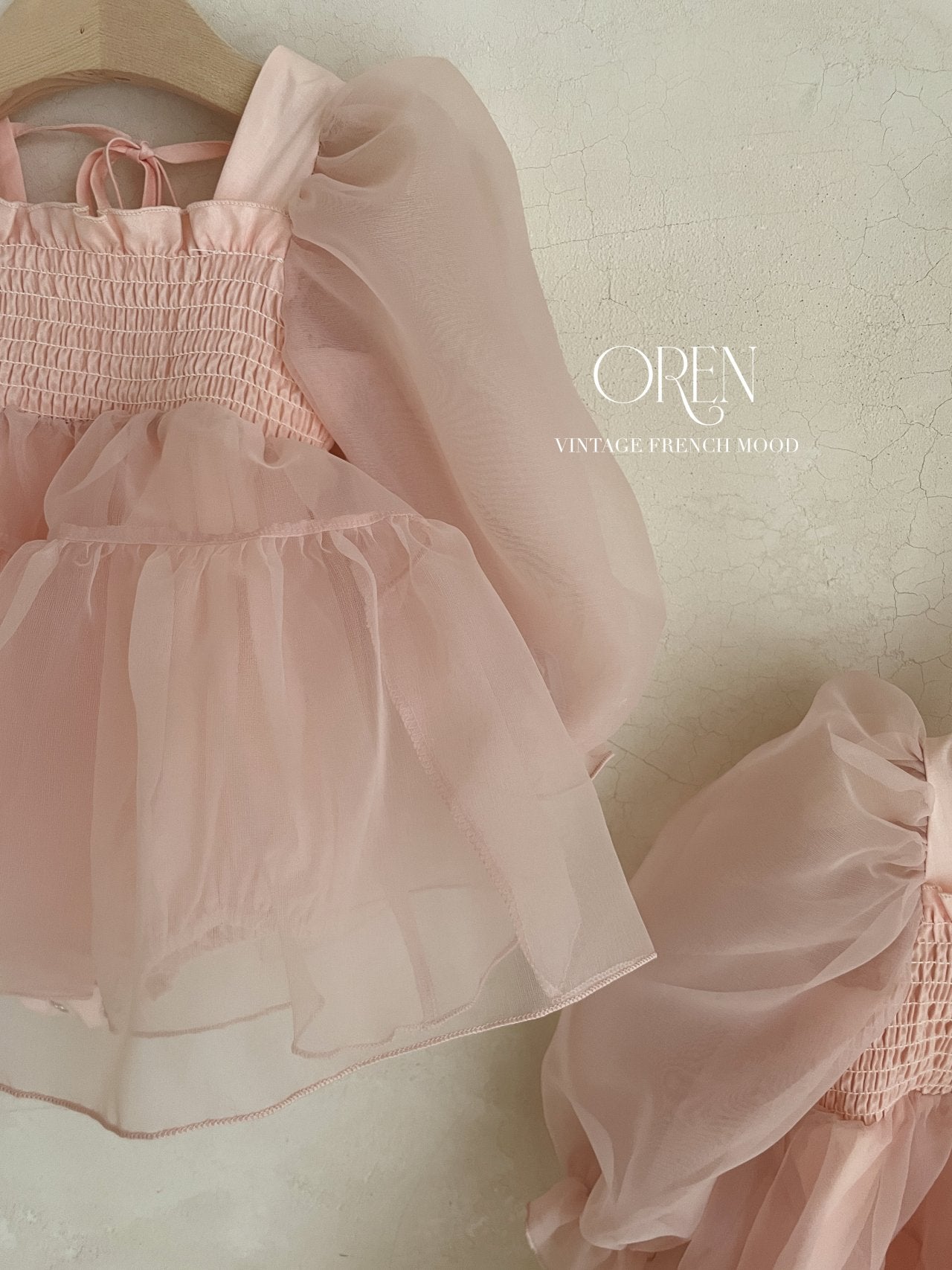 [OREN] Say Organza Suit(BEBE)_Pink