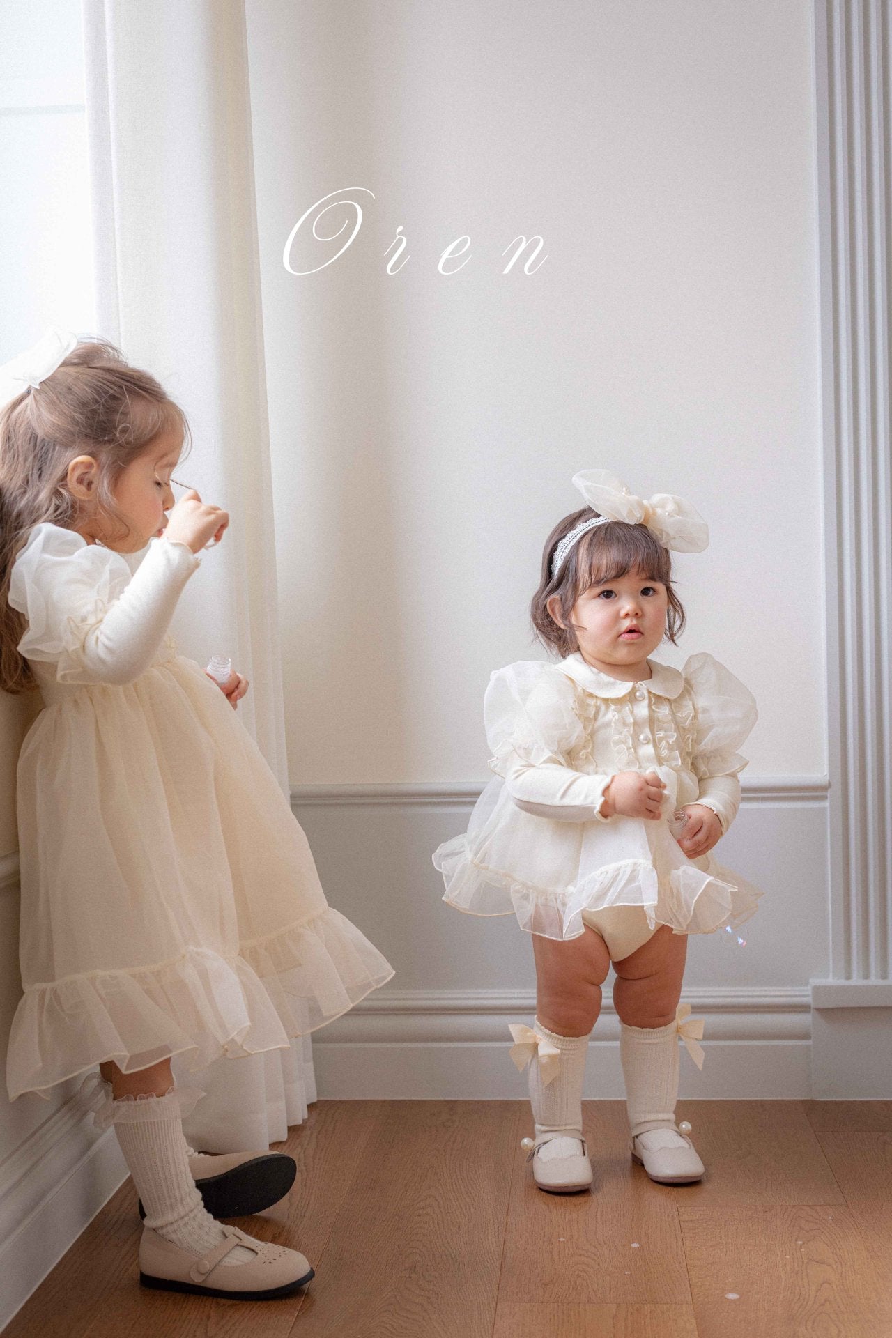 [OREN] (BEBE)Eloise Organza Romper_2colors