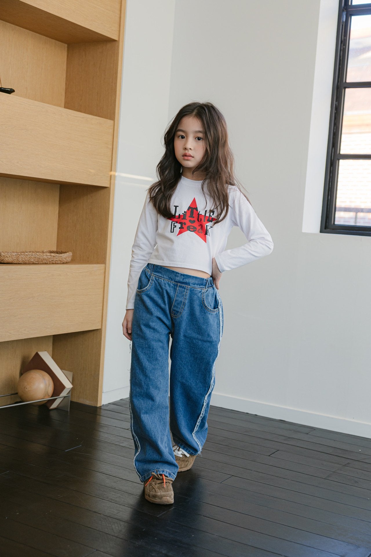 [DOREDORE] Star Crop T-shirt_2colors