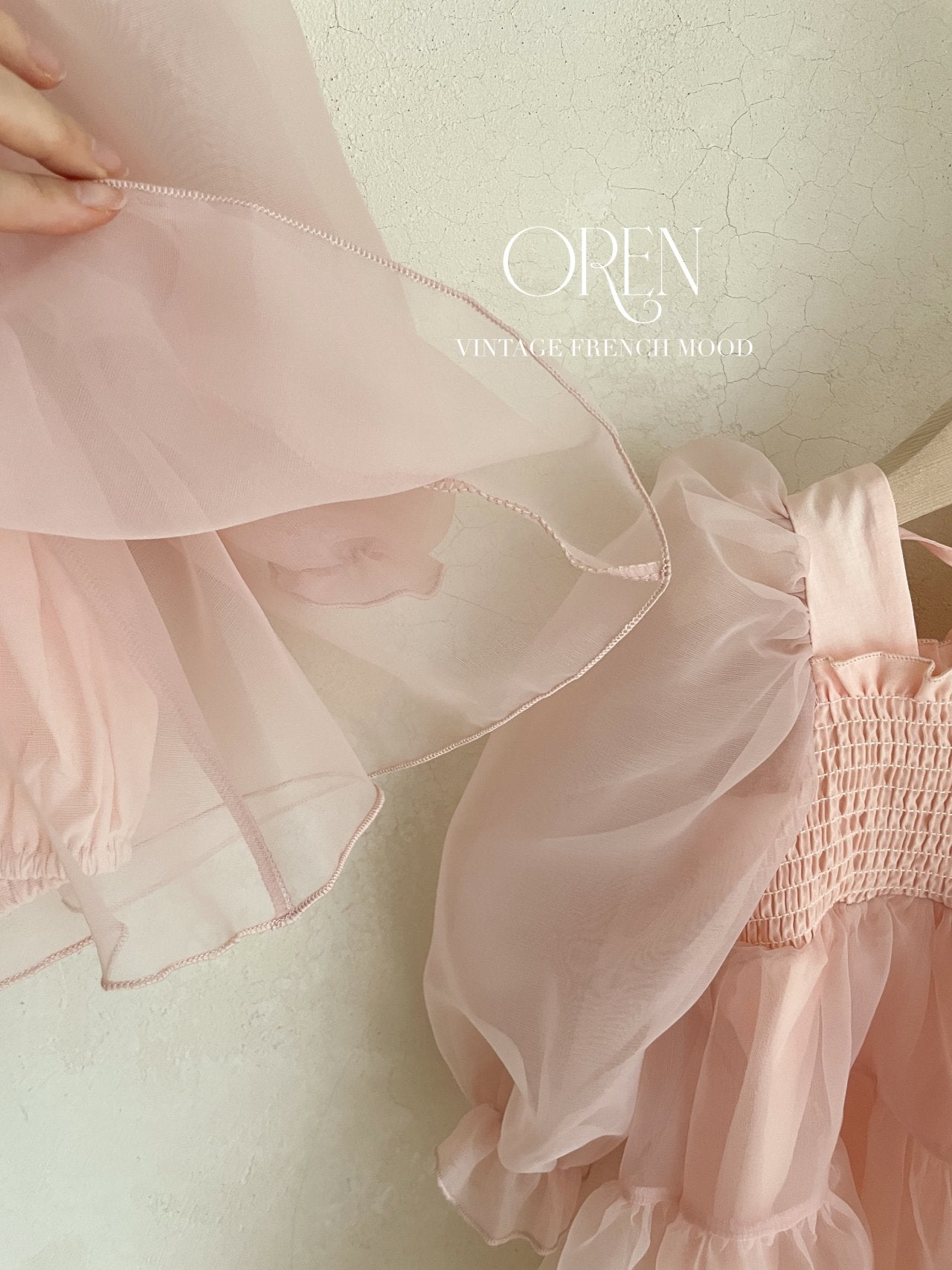 [OREN] Say Organza Dress(KIDS)_Pink