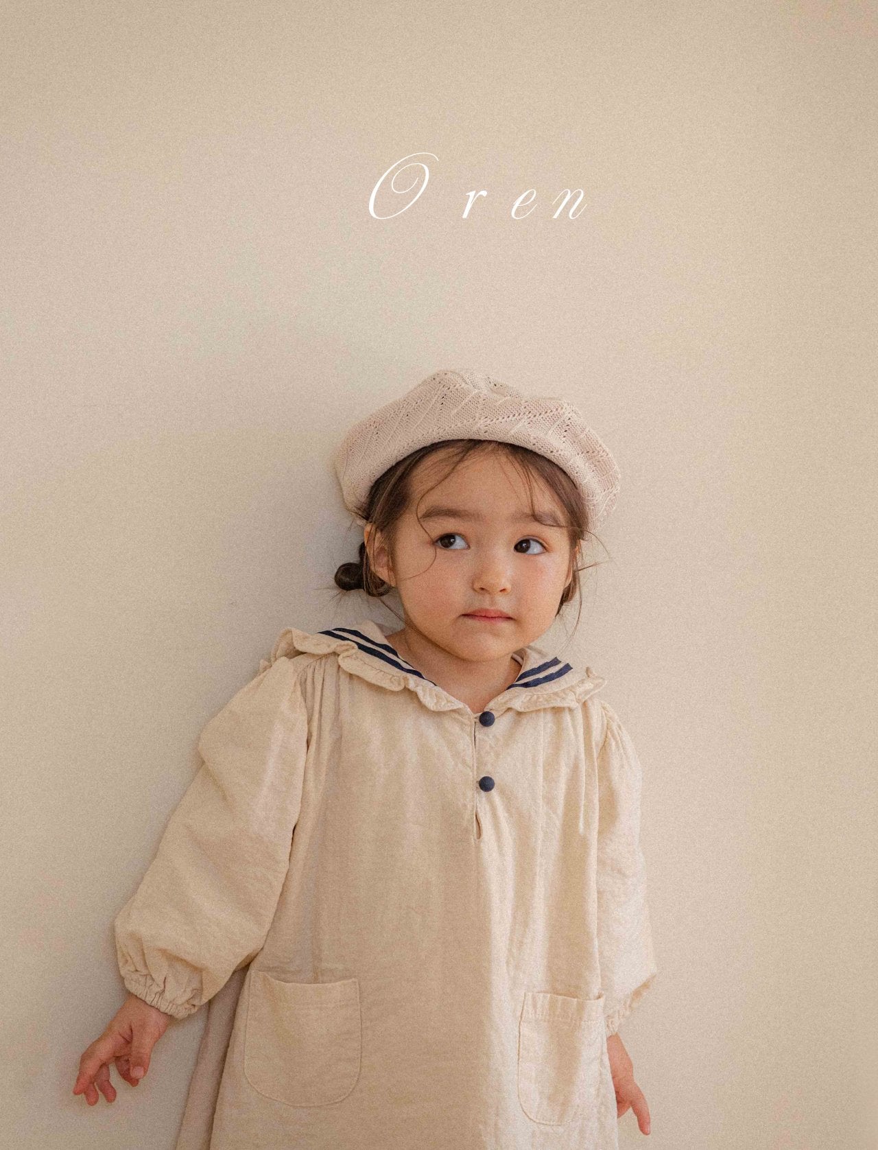 [OREN] Matthieu Marine Dress(KIDS)_Cream