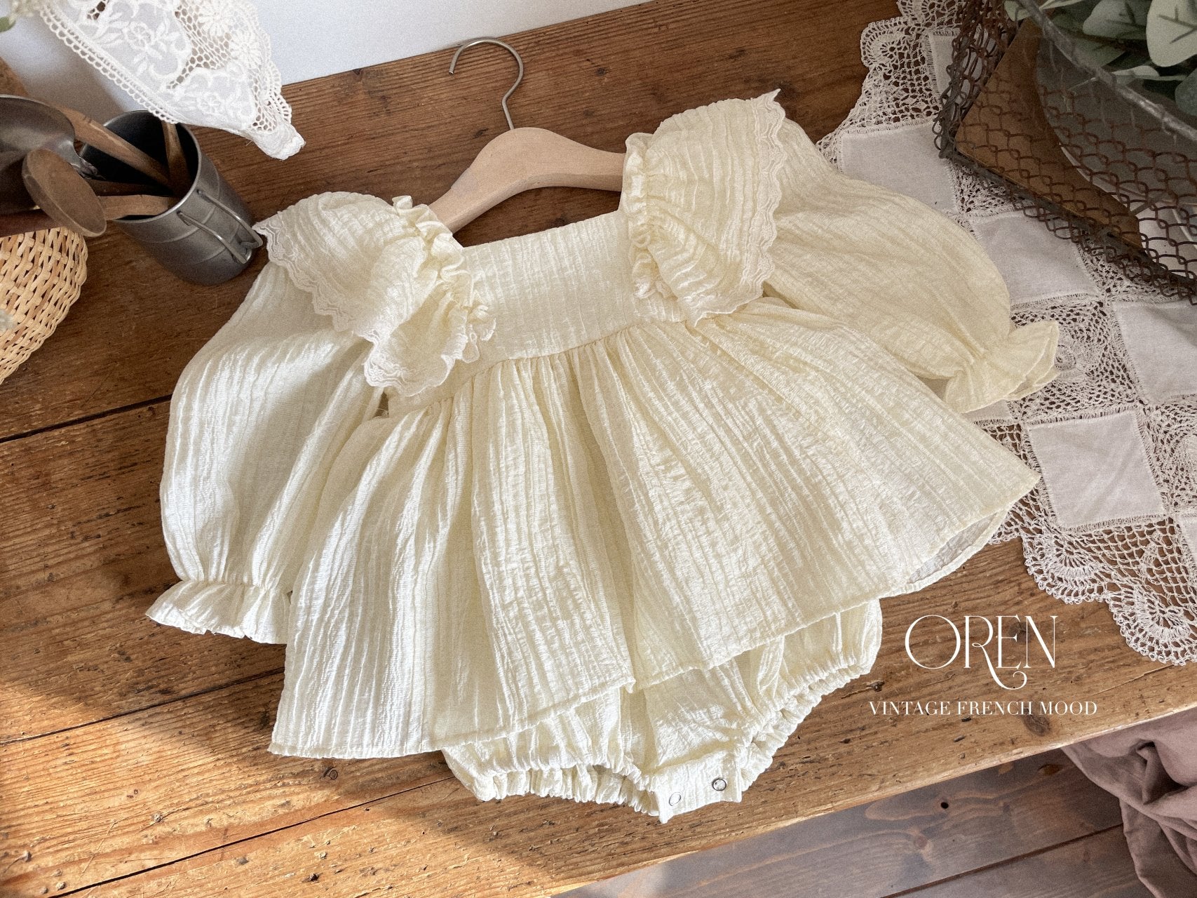 [OREN] Lilly Frill Suit(BEBE)_2colors