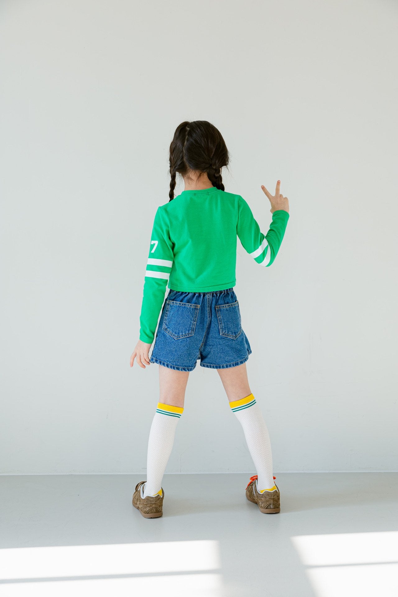 [DOREDORE] 87 Tow Tape Crop T-shirt_2colors