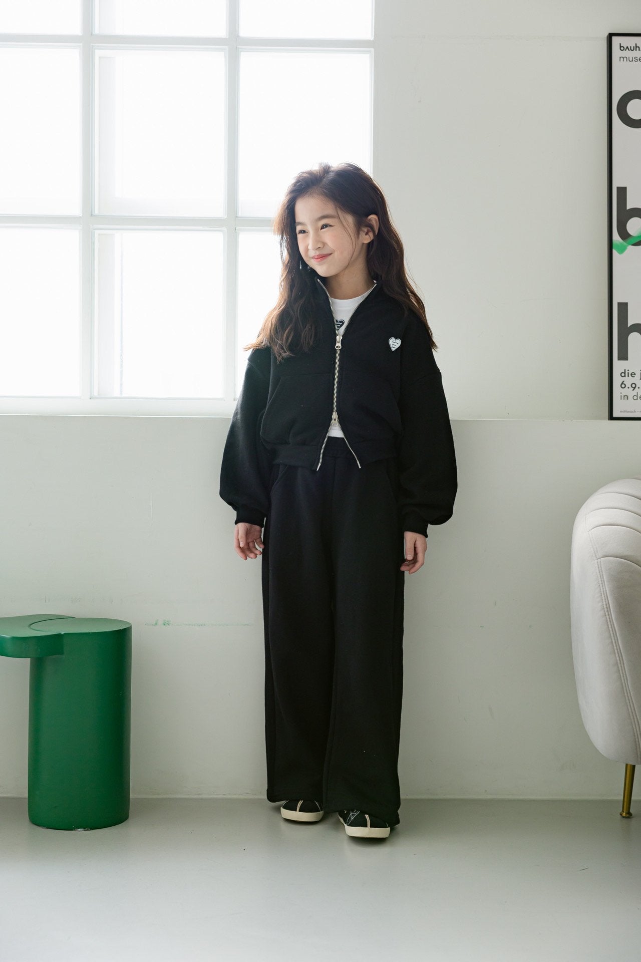 [DOREDORE] Heart Two way Zip-up_2colors