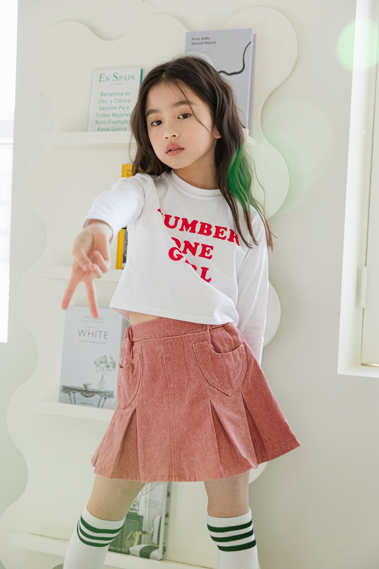 [DOREDORE] Number Girl Crop T-shirt_2colors