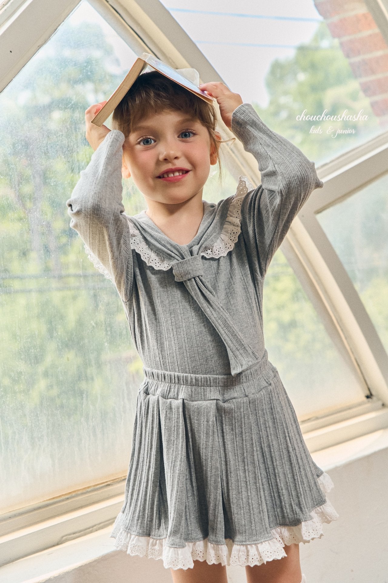 [CHOUCHOUSHASHA] Rona Tie Blouse_2colors