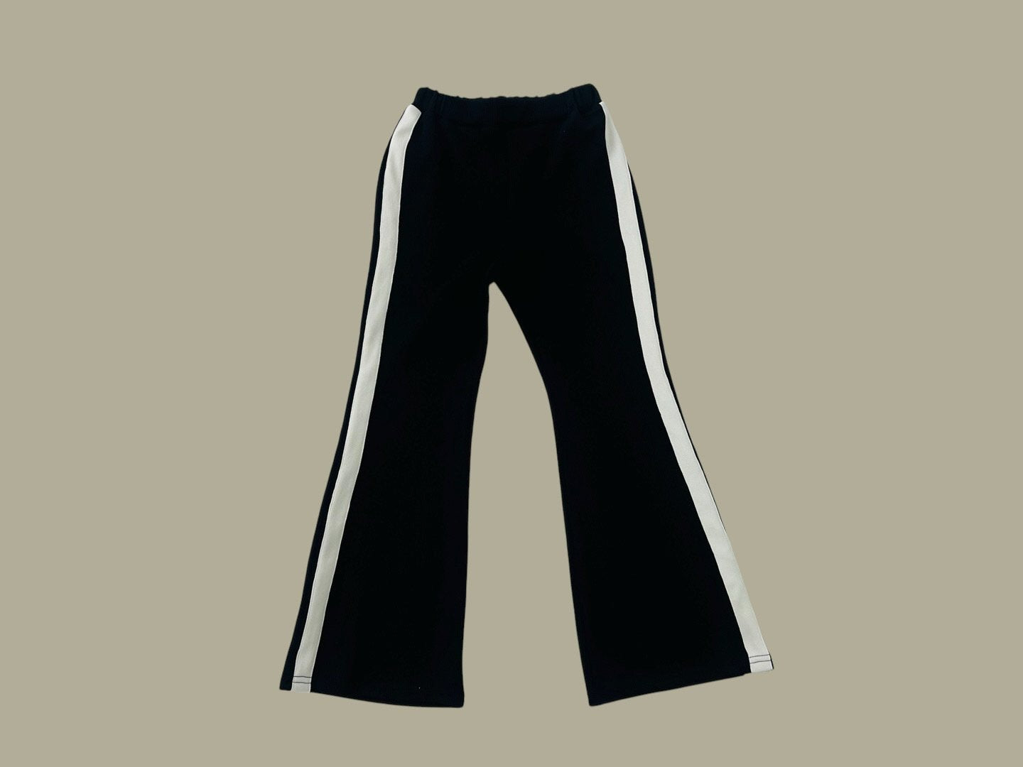 [DOREDORE] Two Line Flare Pants_Black