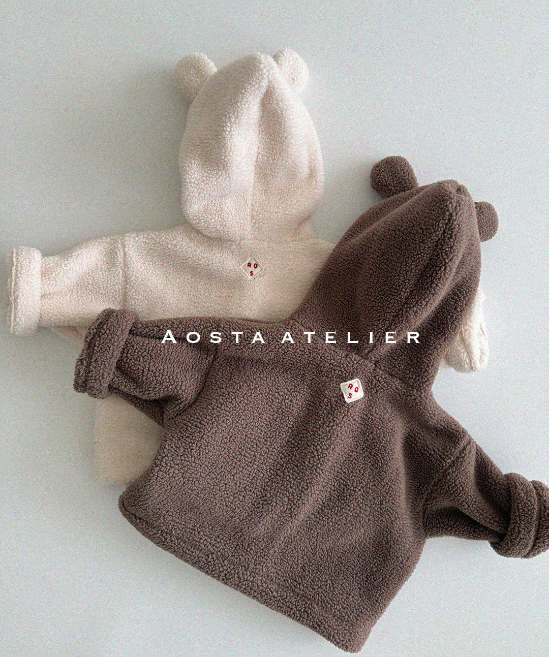 [AOSTA] Bear_Fleece Jacket_2colors