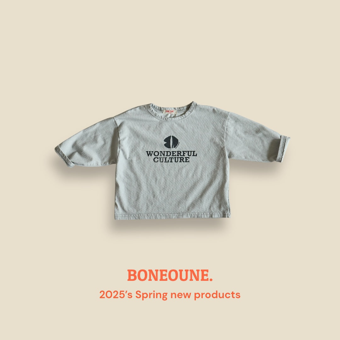 [BONEOUNE] Wonderful Pigment T-shirt_3colors