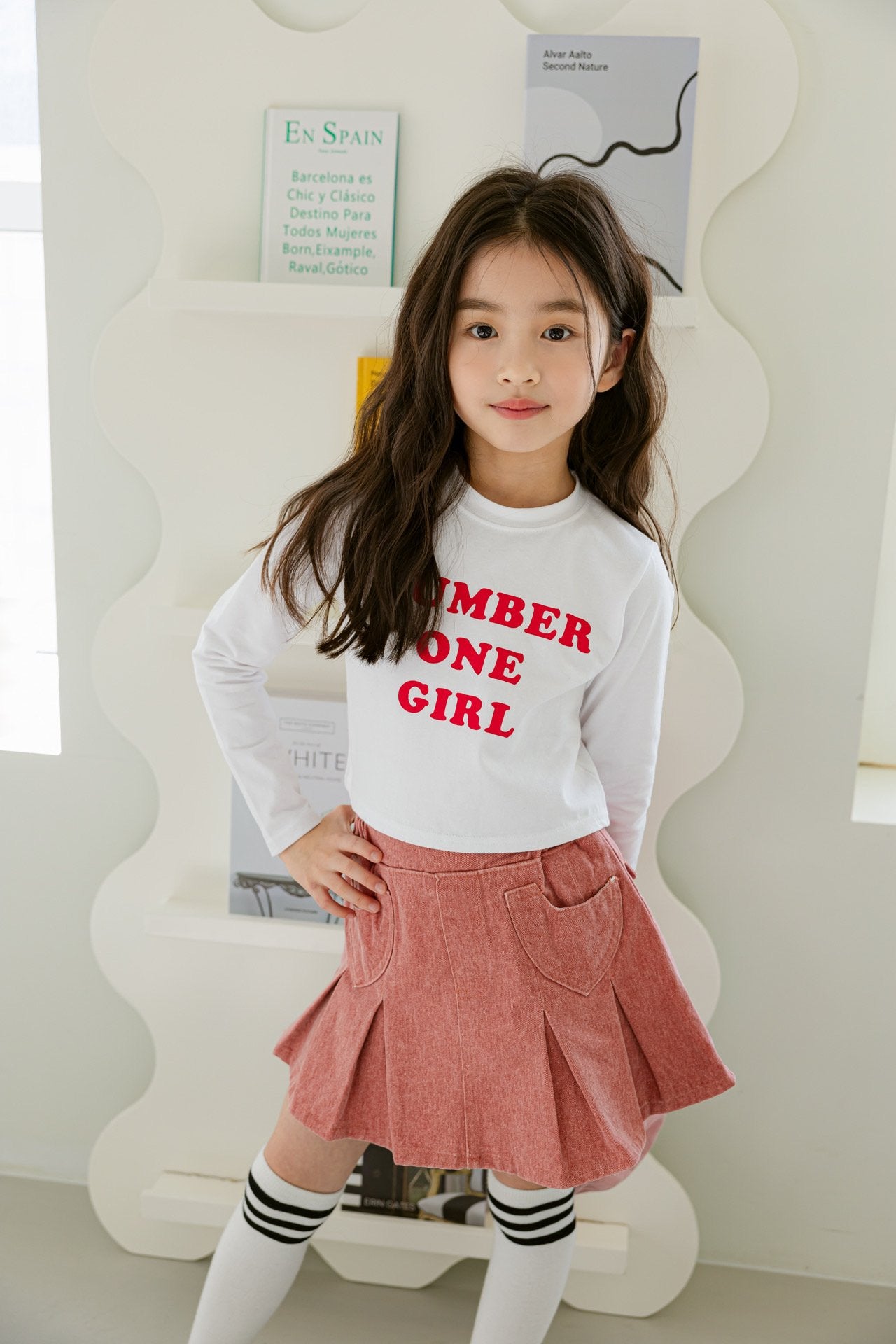 [DOREDORE] Number Girl Crop T-shirt_2colors