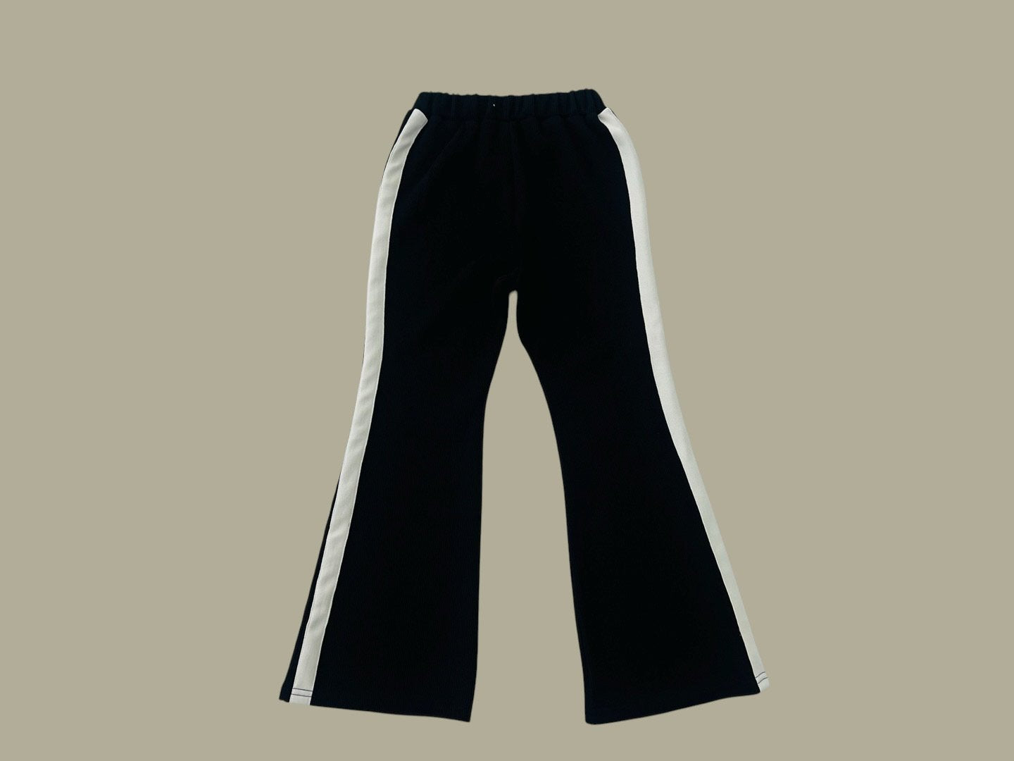 [DOREDORE] Two Line Flare Pants_Black