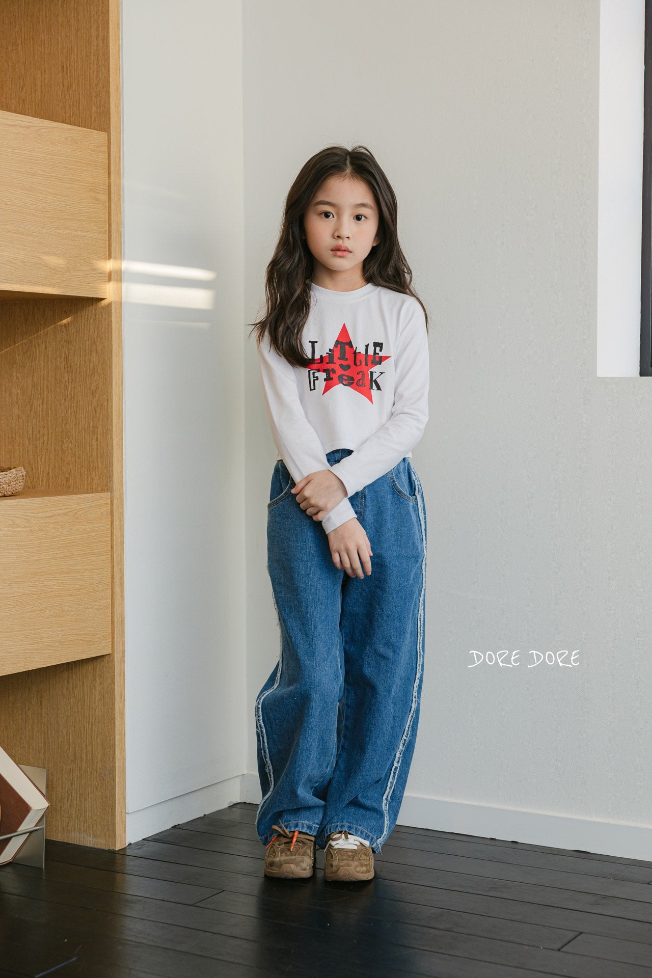 [DOREDORE] Star Crop T-shirt_2colors