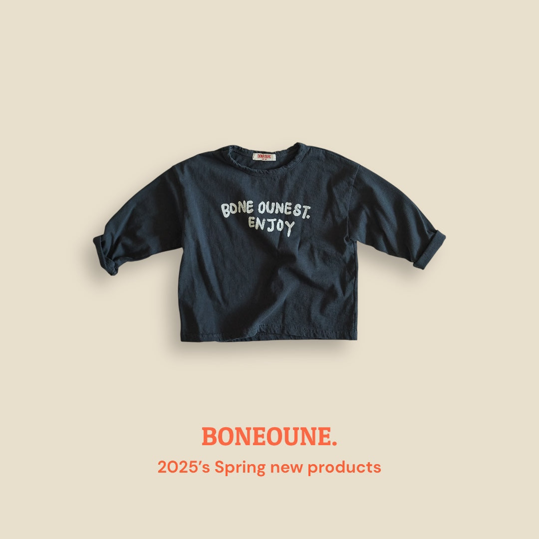 [BONEOUNE] Enjoy Single T-shirt_3colors