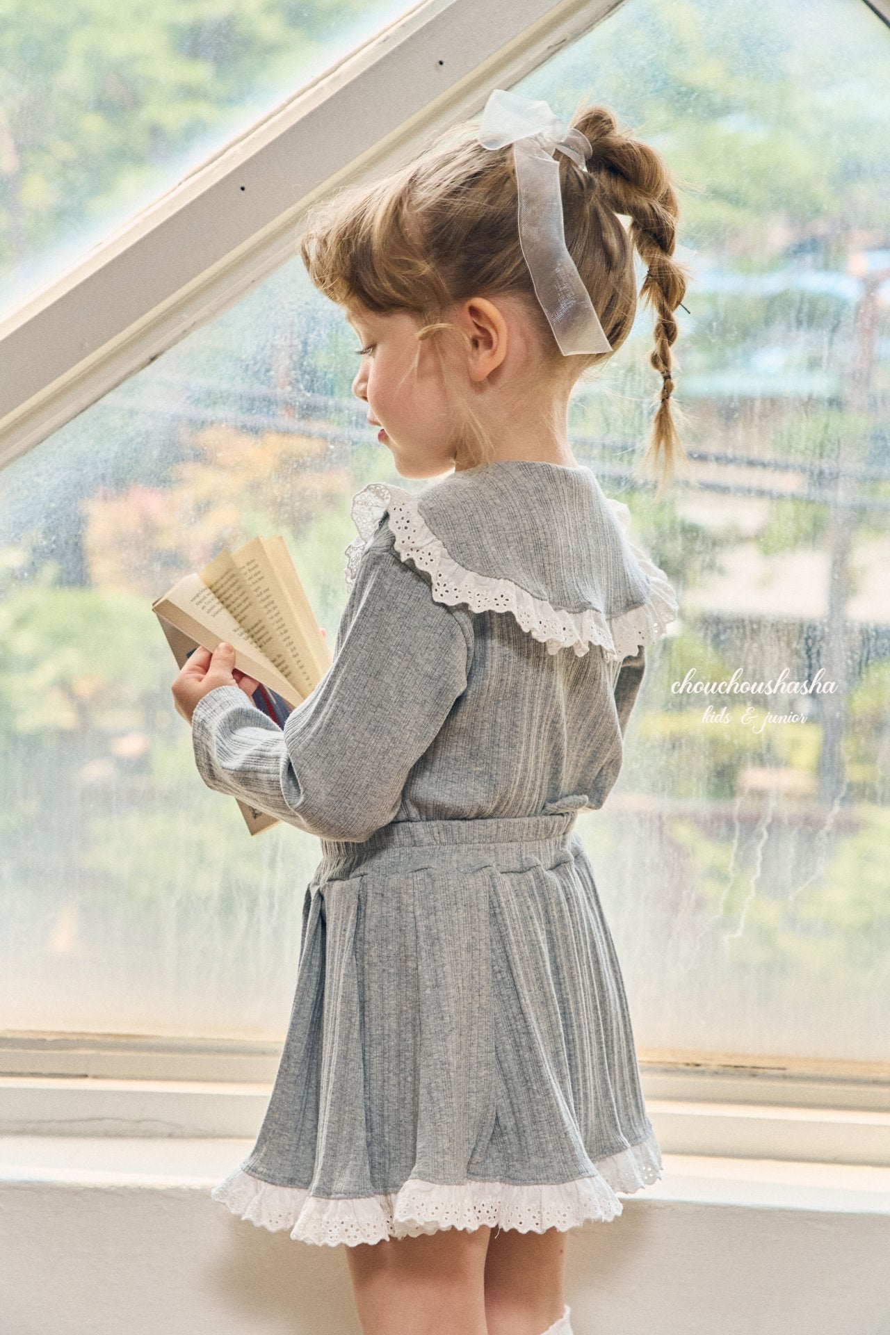[CHOUCHOUSHASHA] Rona Tie Blouse_2colors