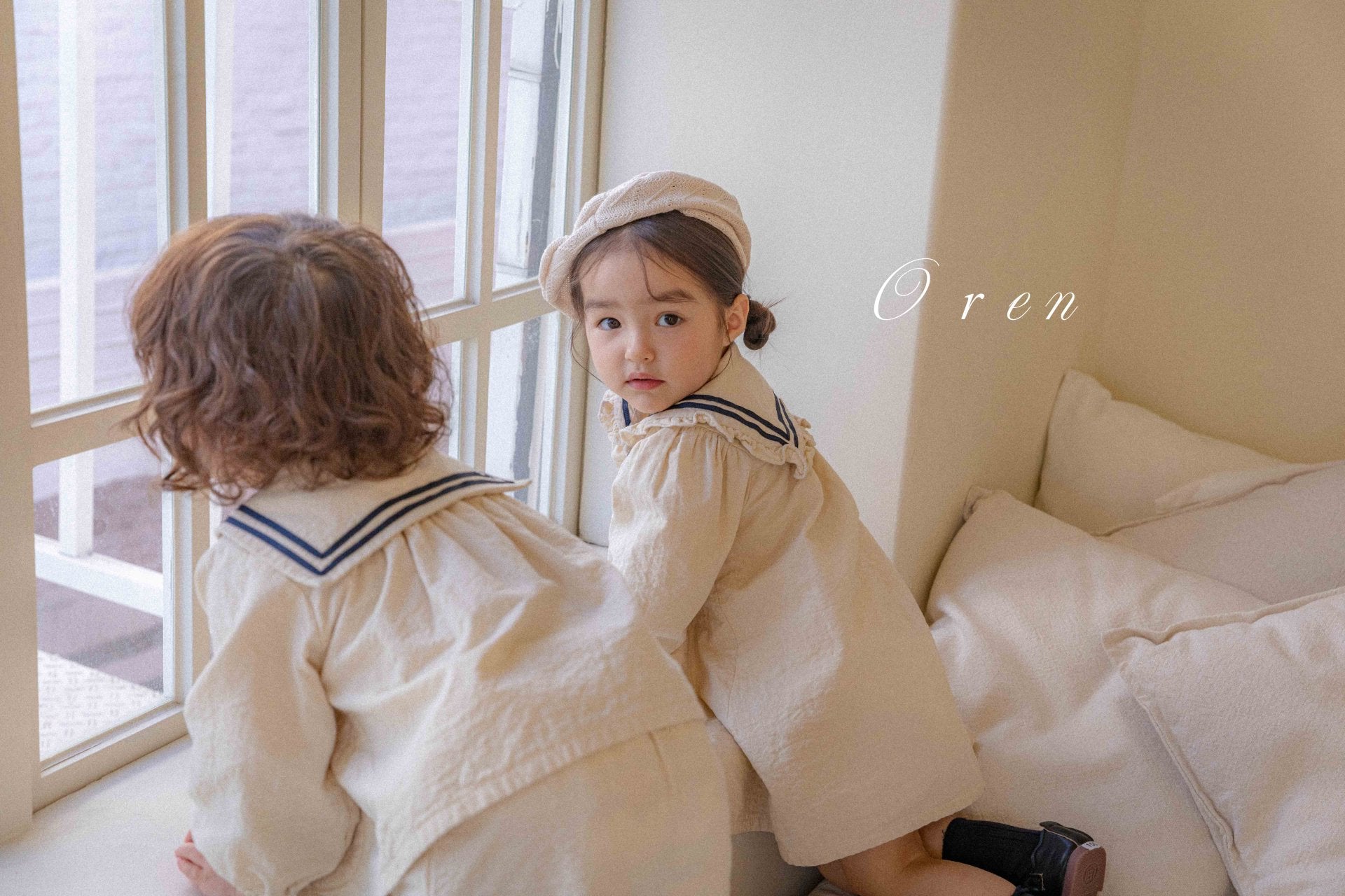 [OREN] Matthieu Marine Dress(KIDS)_Cream