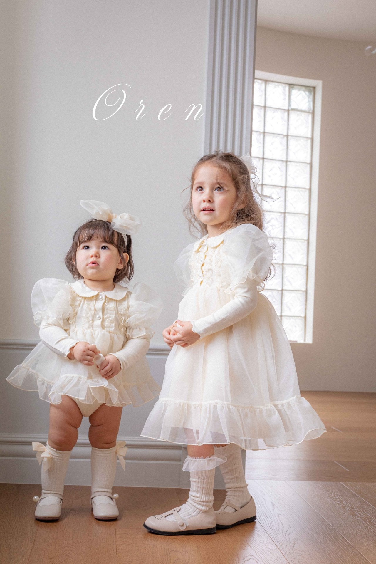 [OREN] (BEBE)Eloise Organza Romper_2colors