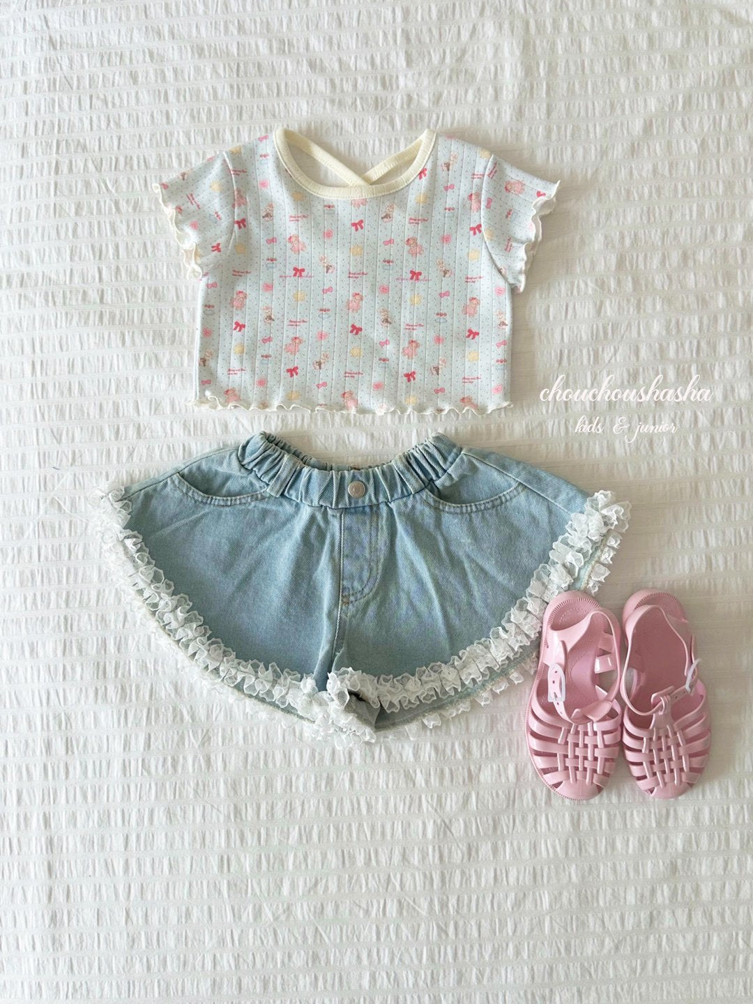 [CHOUCHOUSHASHA] Toy T-shirts_2colors