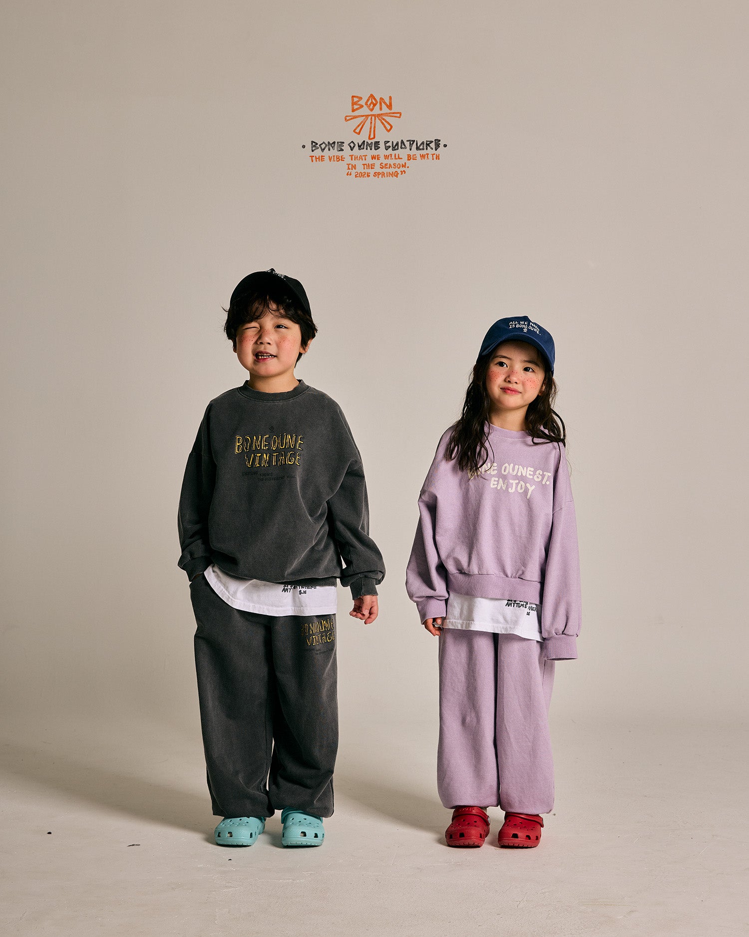 [BONEOUNE] Vintage Pigment Jogger Pants_2colors