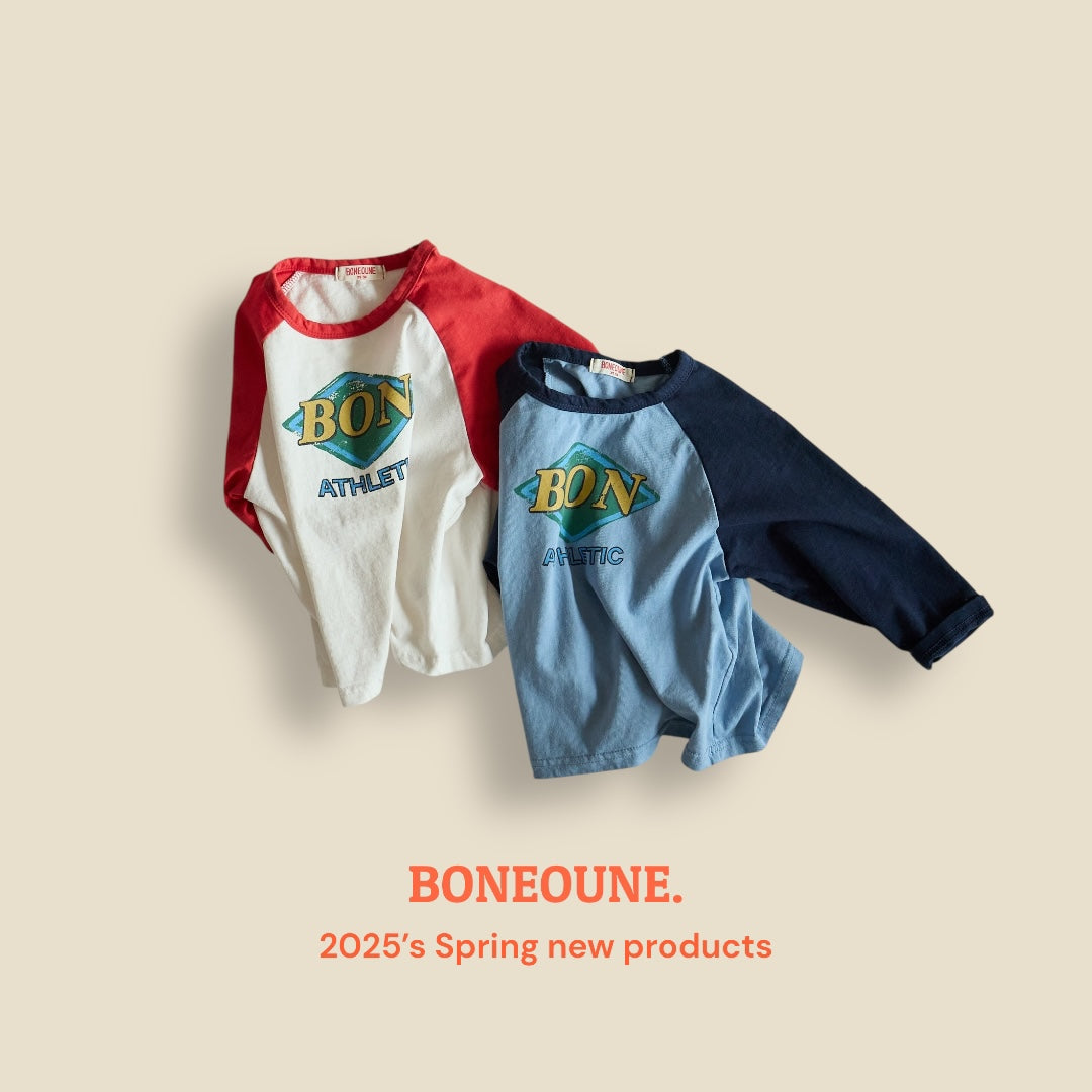 [BONEOUNE] Athletic Raglan T-shirt_2colors