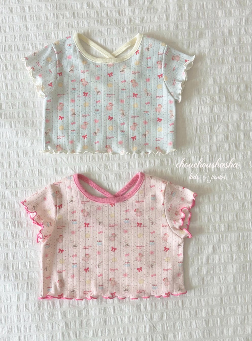 [CHOUCHOUSHASHA] Toy T-shirts_2colors