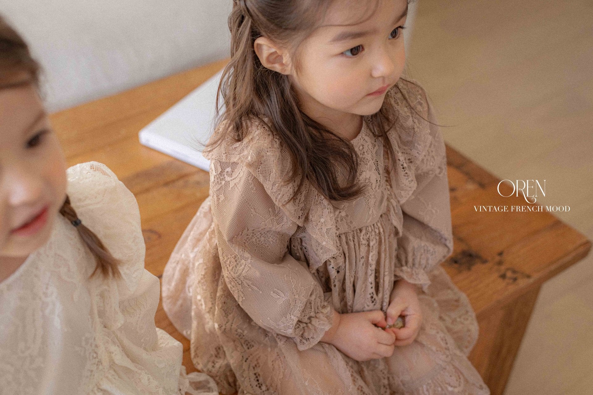 [OREN] Renibon Lace Suit(BEBE)_Brown