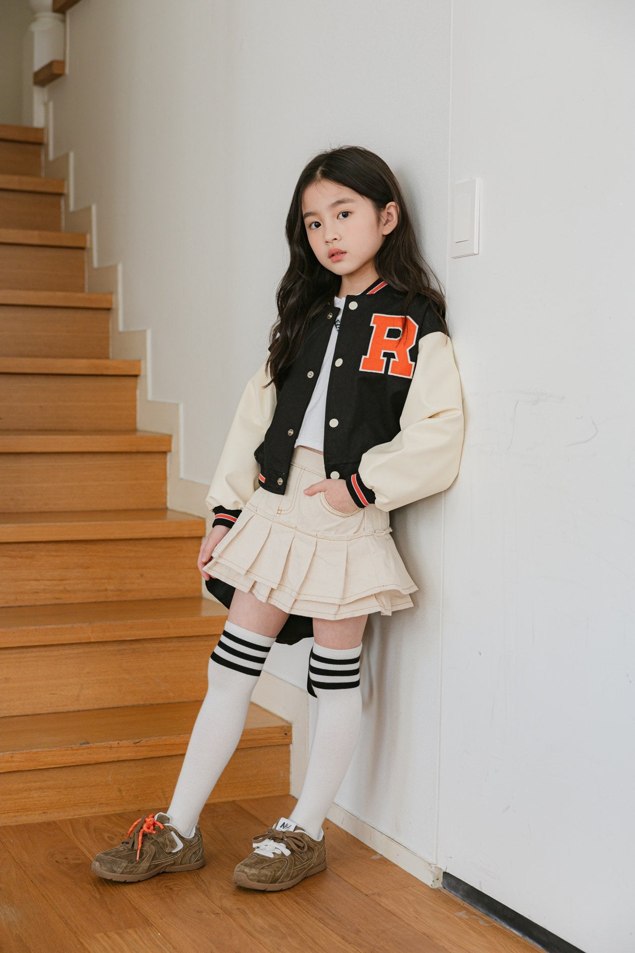 [DOREDORE] R Varsity Jacket_Black