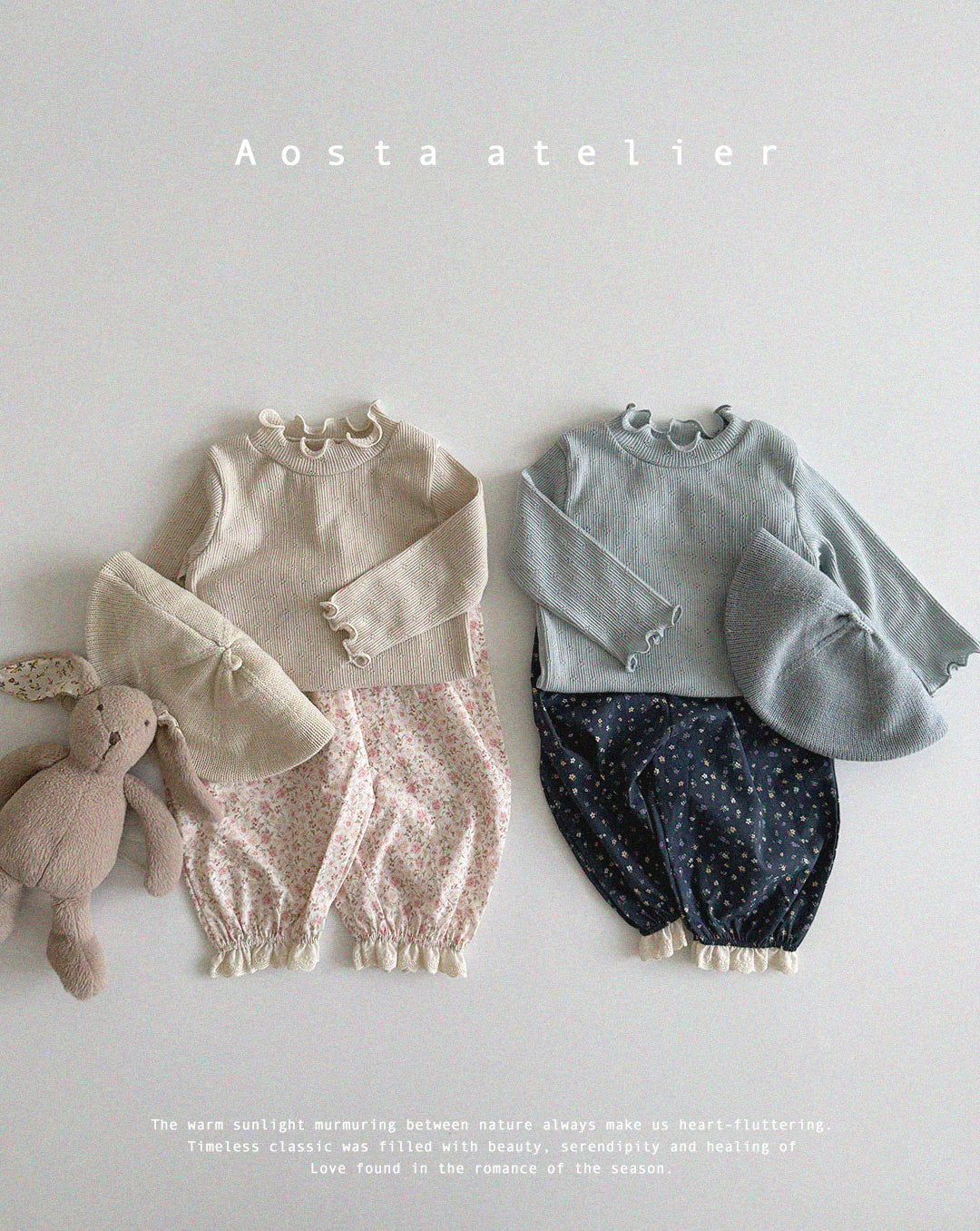 [AOSTA] Spring Camellia_T-shirt_2colors