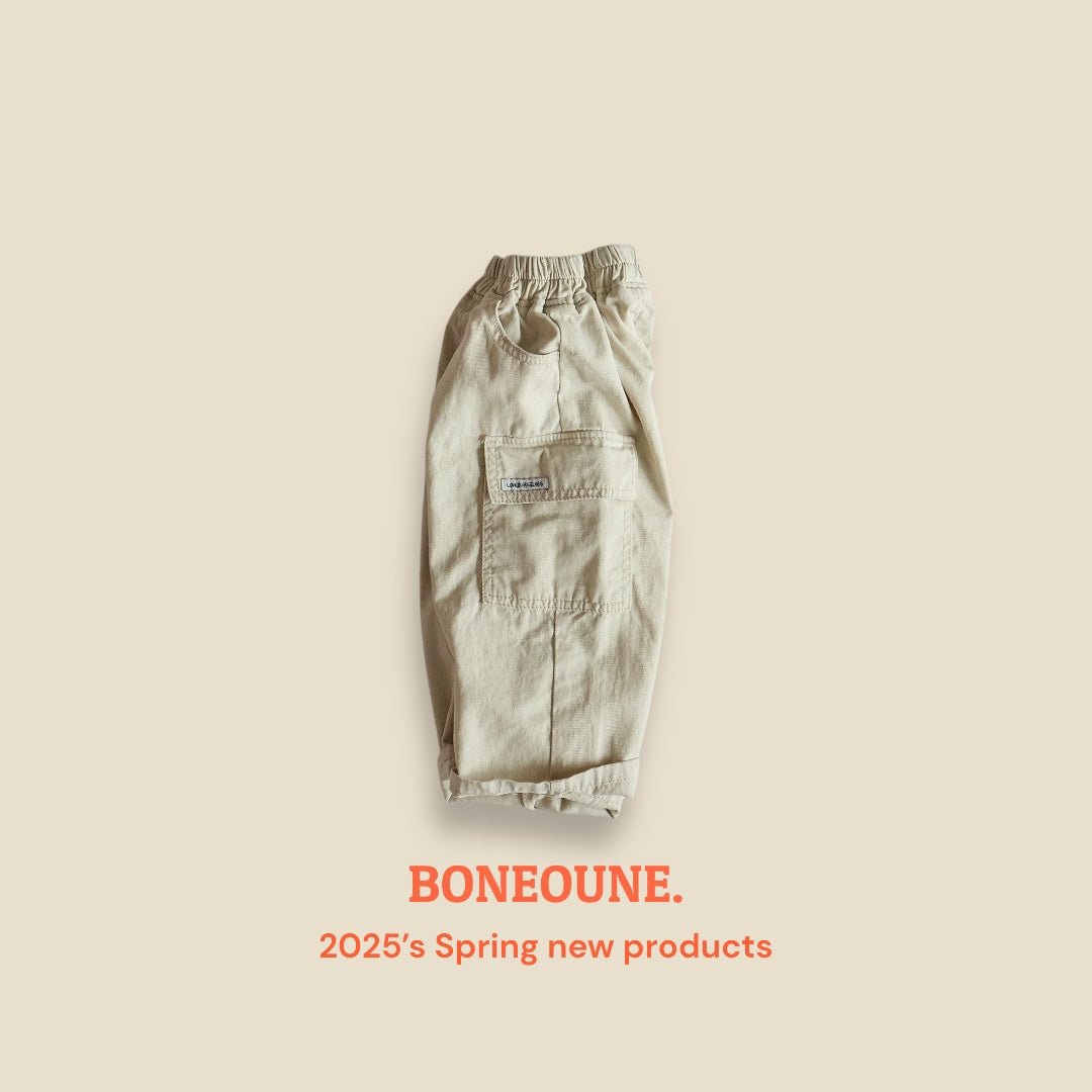 [BONEOUNE] Latte Cargo Pants_2colors