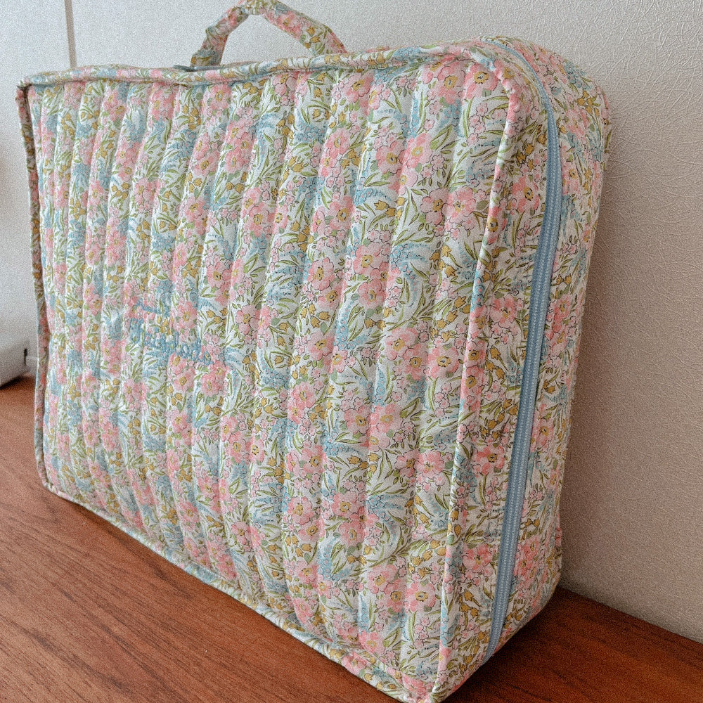 [FAIS DODO BÉBÉ] Cotton Travel Bag (Liberty)_Swirling Petals