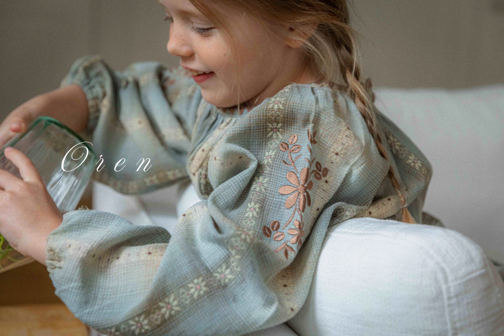 [OREN] (KIDS)Autumn Mellow Check Dress_2colors