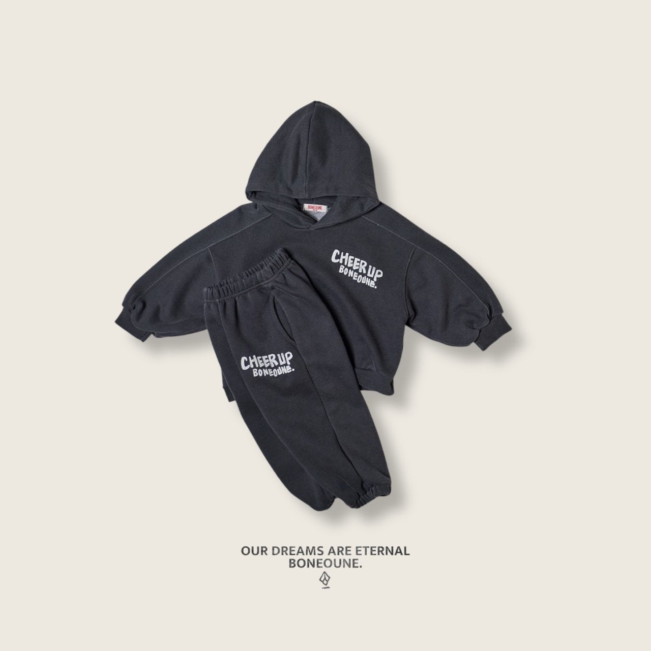 [BONEOUNE] Pig-Up Hoodie_2colors