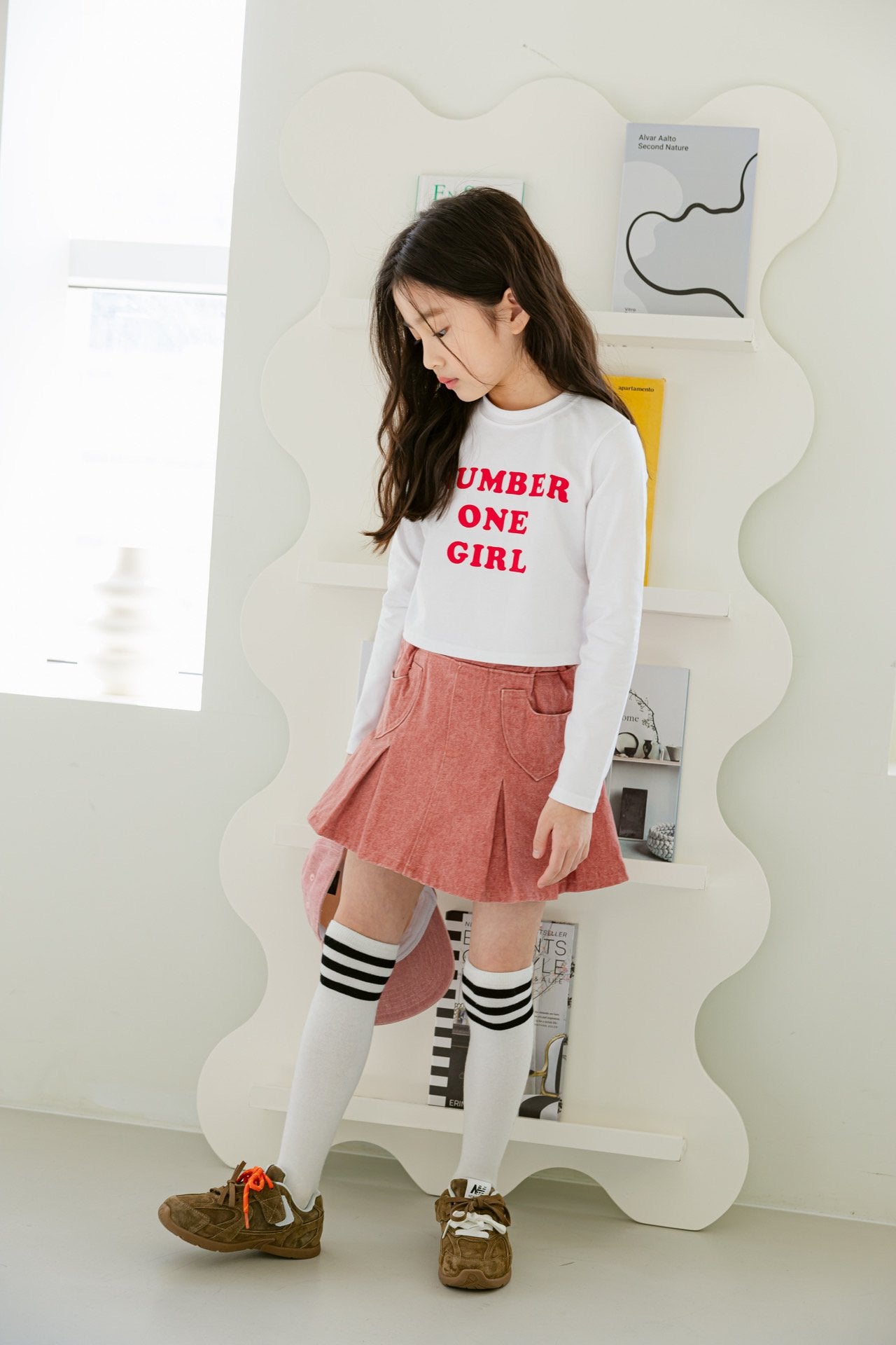 [DOREDORE] Number Girl Crop T-shirt_2colors