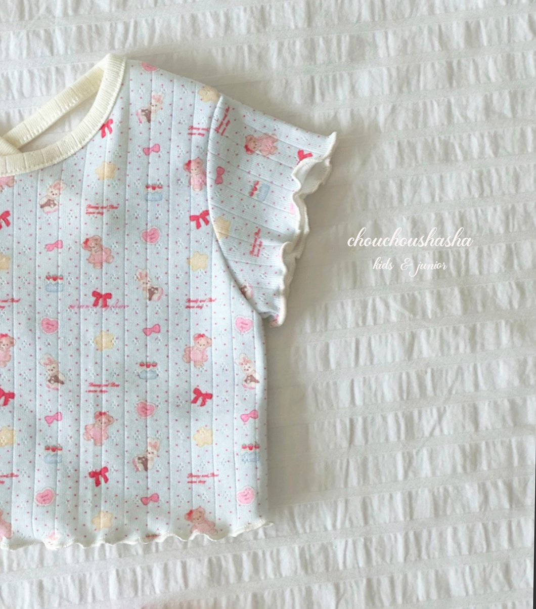 [CHOUCHOUSHASHA] Toy T-shirts_2colors