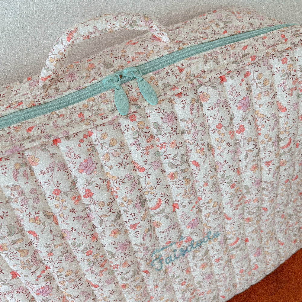 [FAIS DODO BÉBÉ] Cotton Travel Bag_Vintage flower