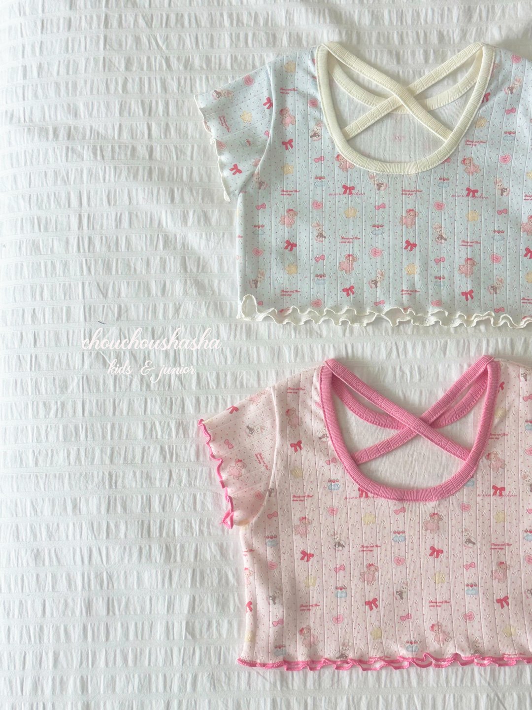 [CHOUCHOUSHASHA] Toy T-shirts_2colors