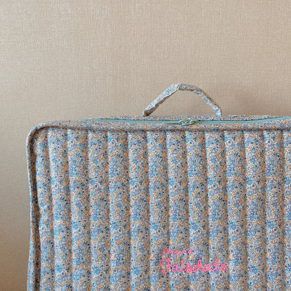 [FAIS DODO BÉBÉ] Cotton Travel Bag_Blue