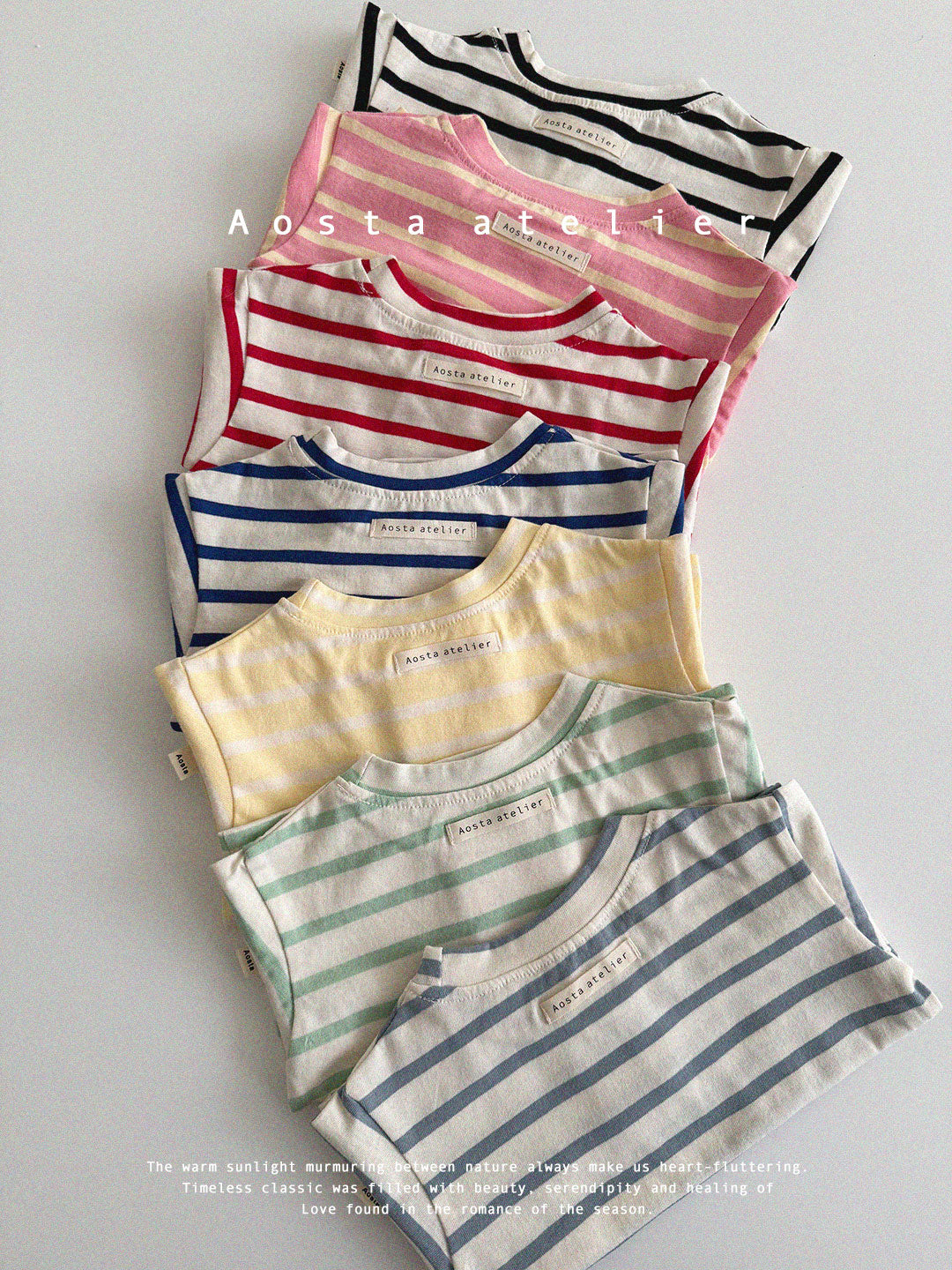 [AOSTA] Spring Signature T-shirt_7colors