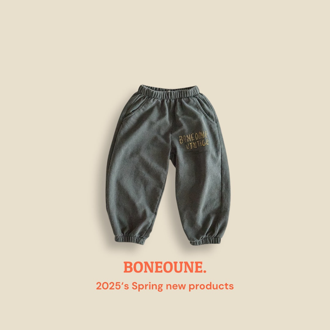 [BONEOUNE] Vintage Pigment Jogger Pants_2colors