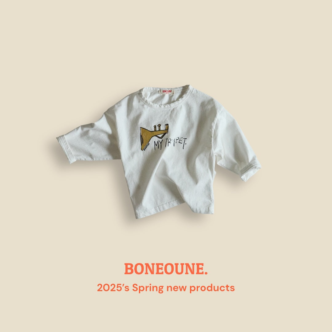 [BONEOUNE] Trumpet T-shirt_2colors