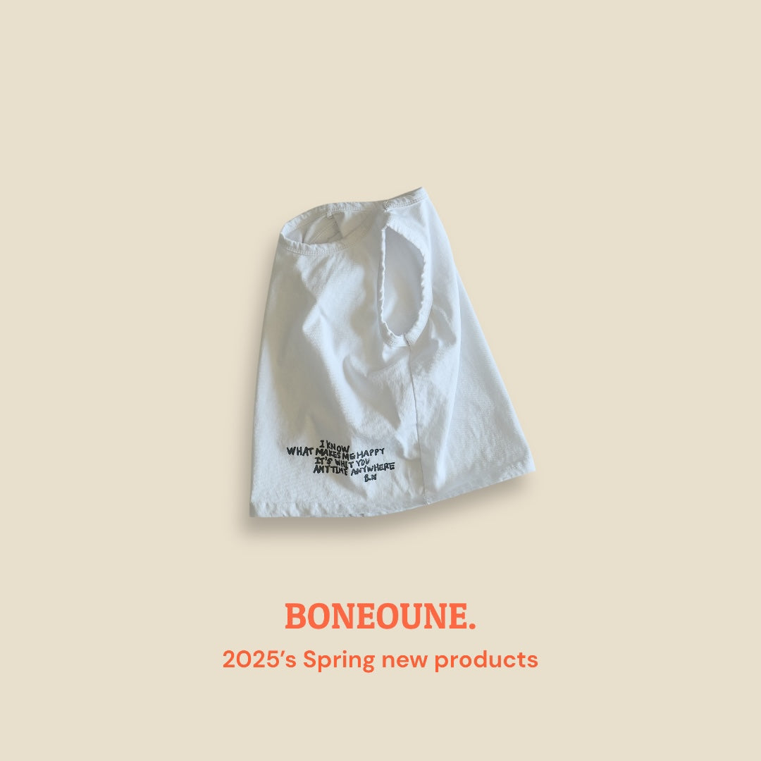 [BONEOUNE] Anytime Non sleeve Top_2colors