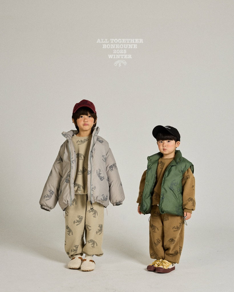 [BONEOUNE] Mono Tiger Duck Down Jacket_Warm Beige